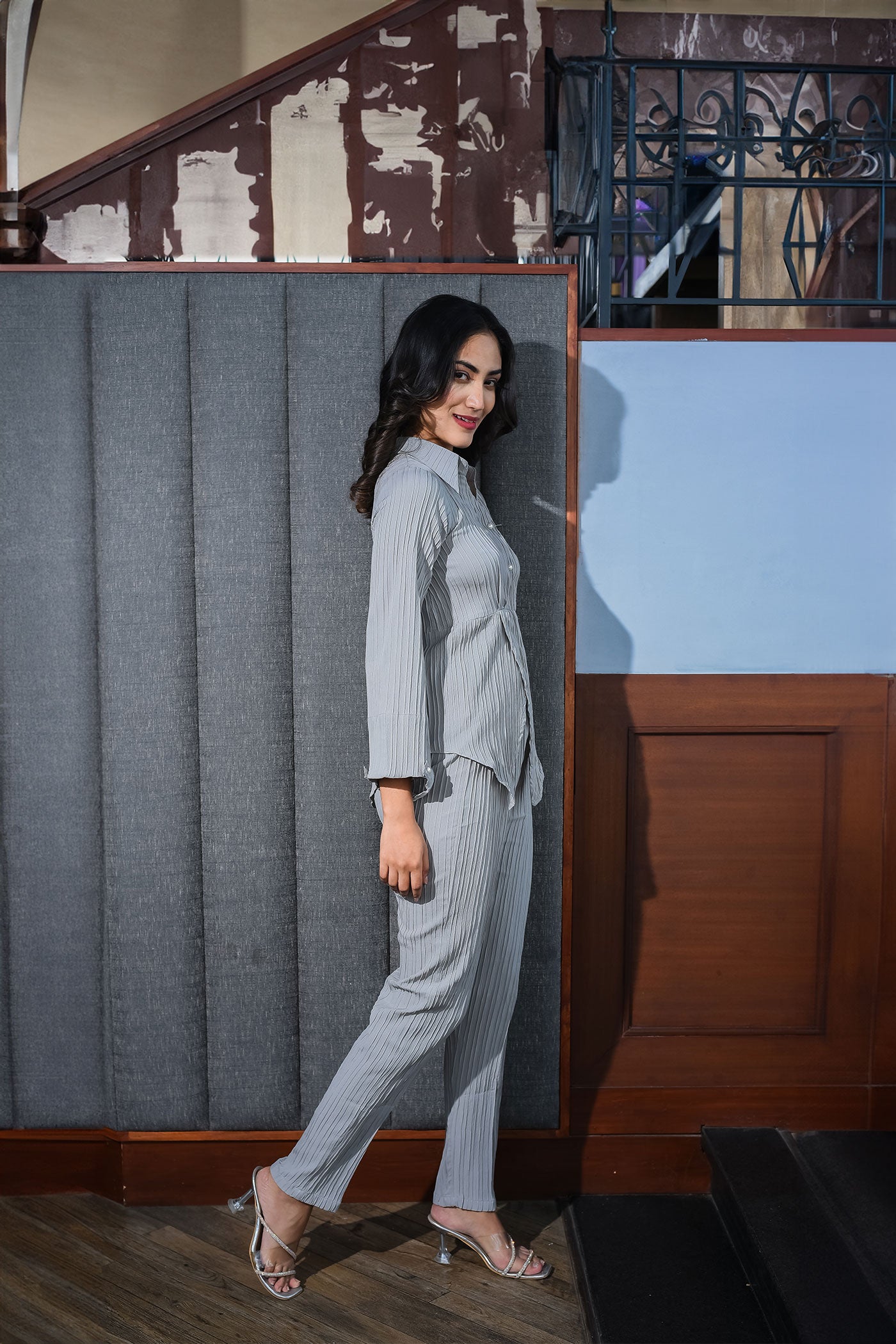 Grey Dayout Coord Set