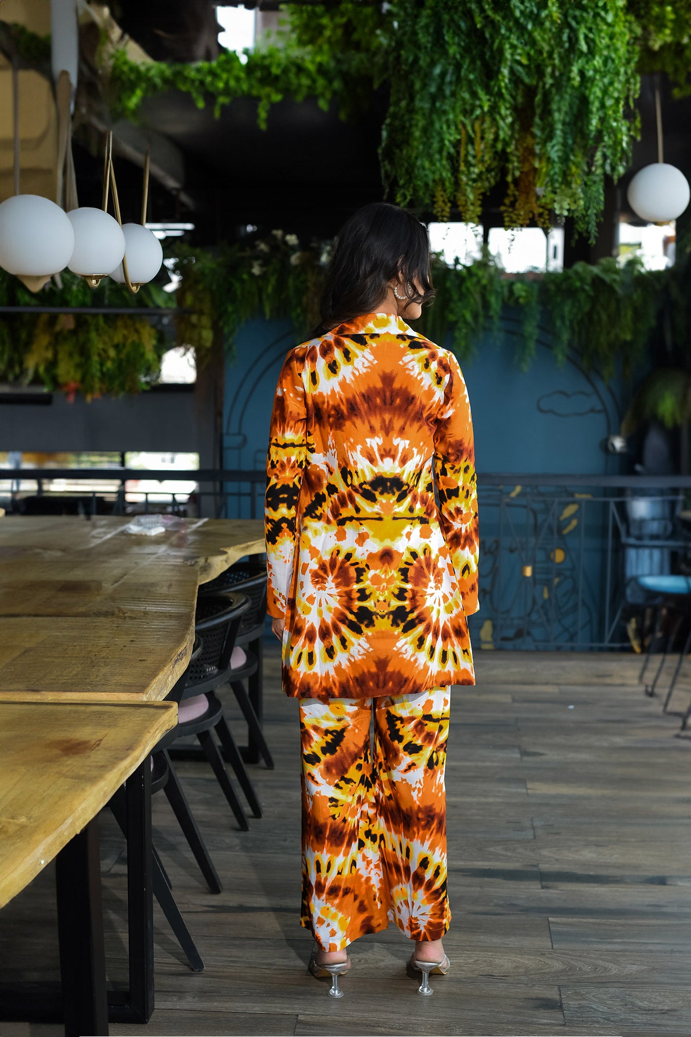 Mustard Animal Printed Coord set