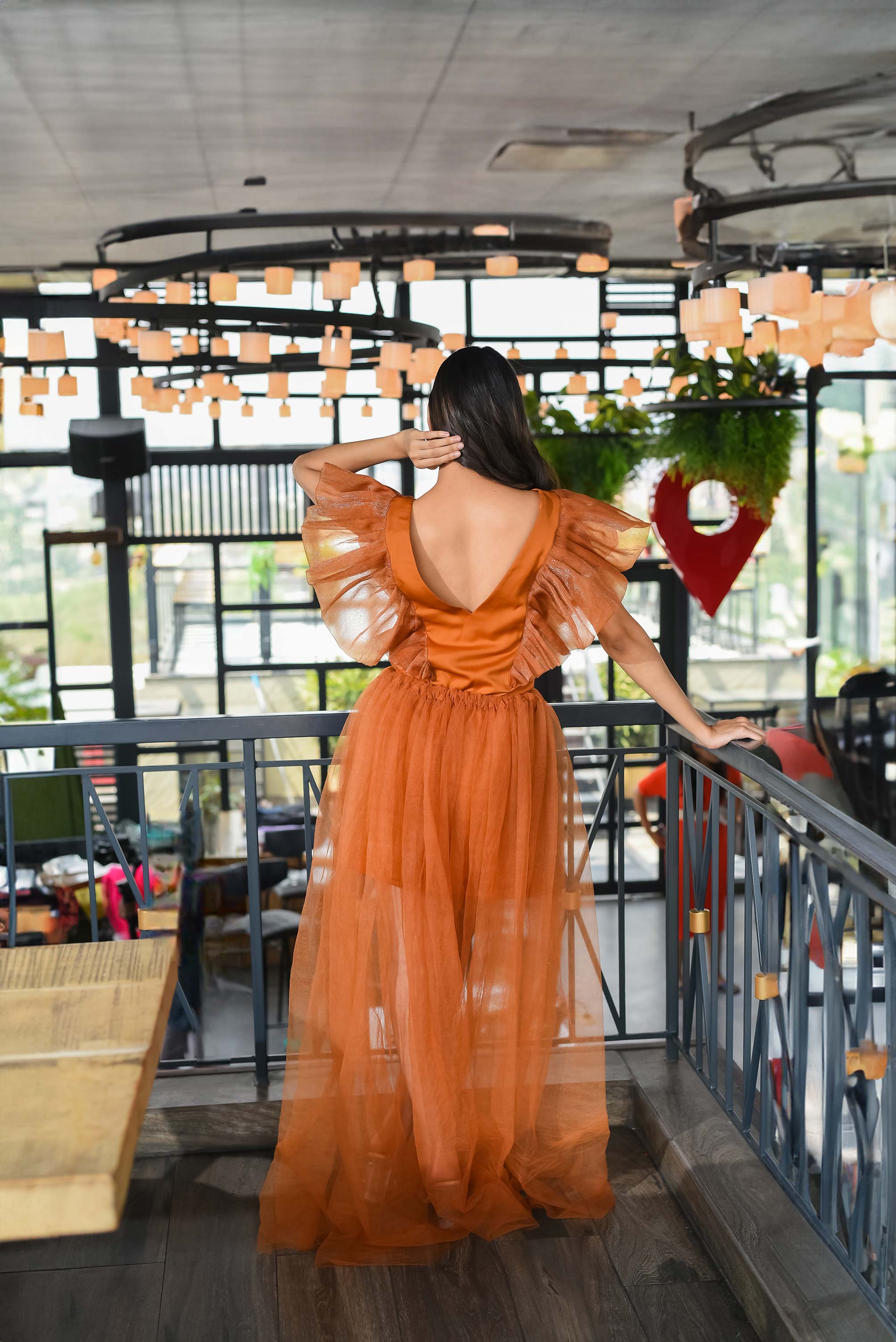 Heartfelt Mustard Princess long Dress