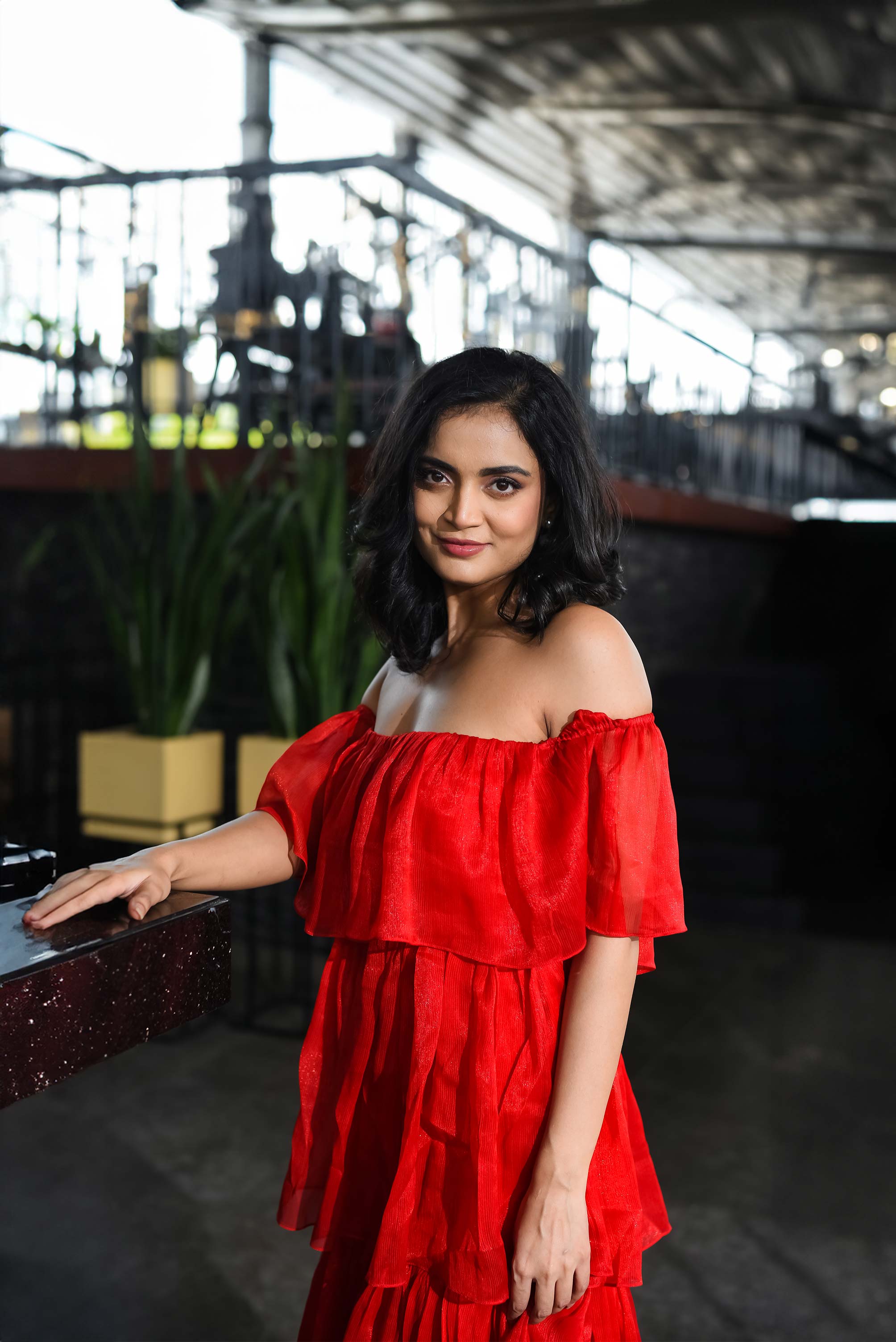 Red Princess Frill Dress