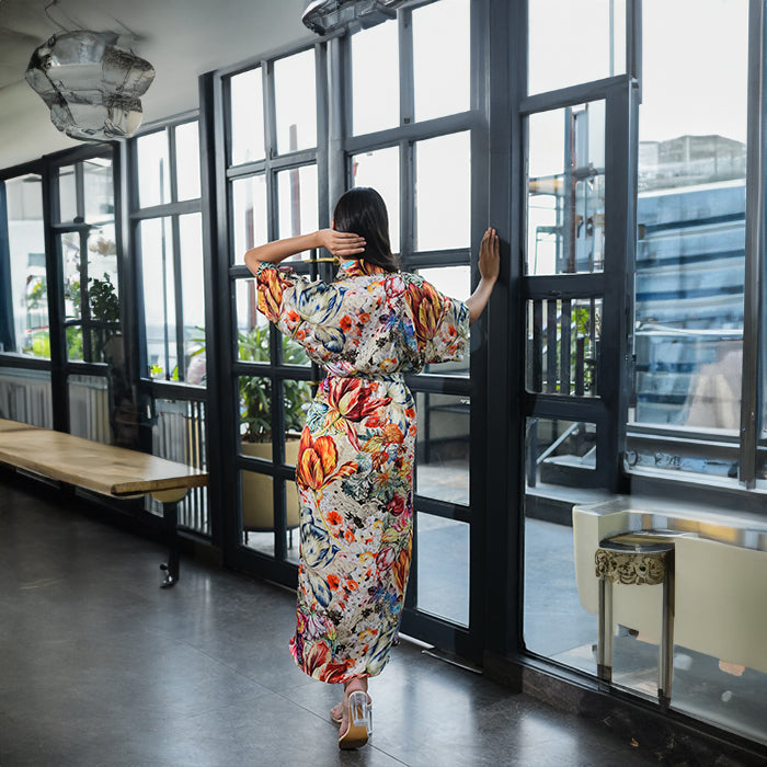 Tropical Dayout Shirt dress