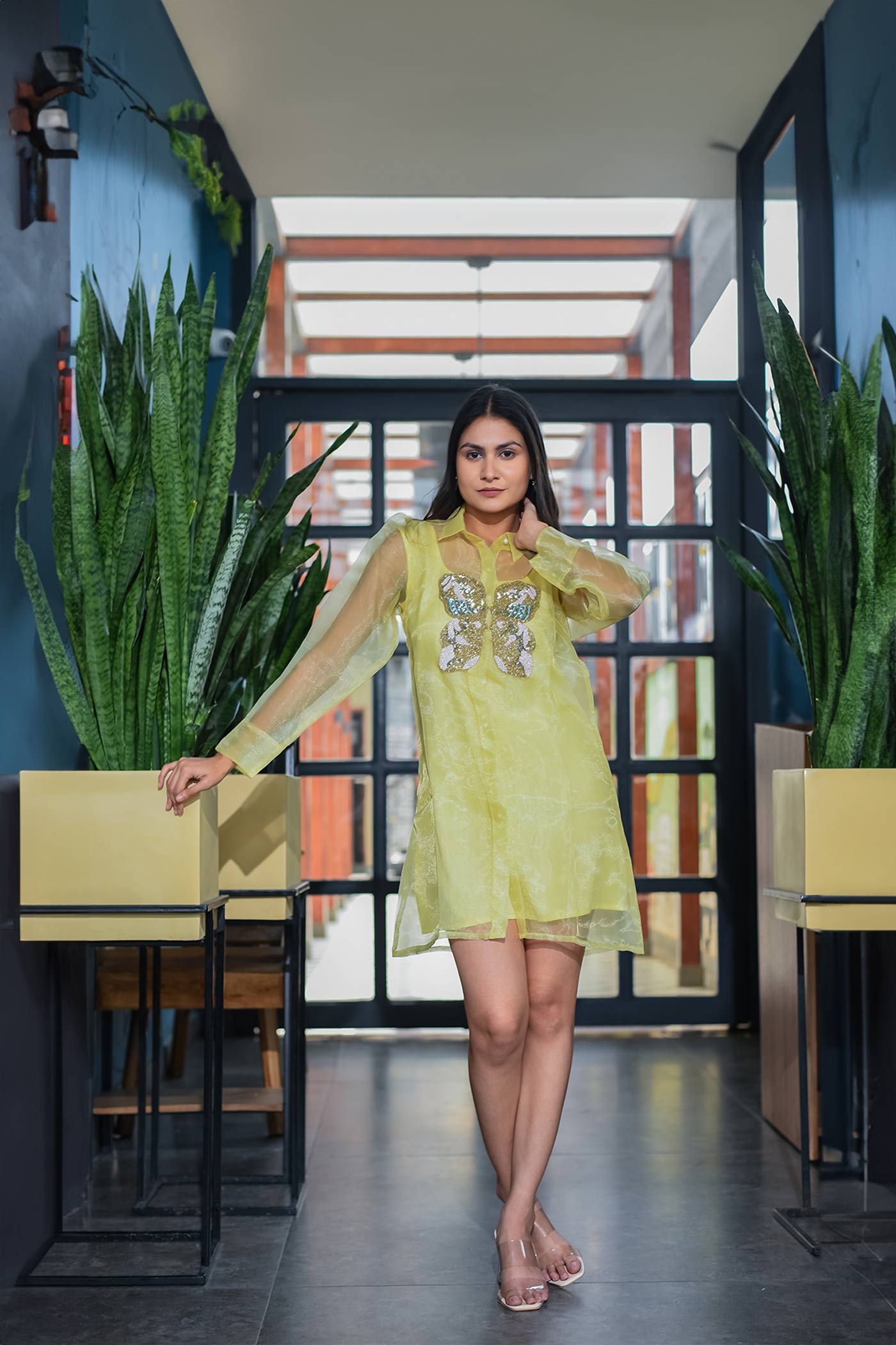 Easy Breezy Lemon Shirt Dress