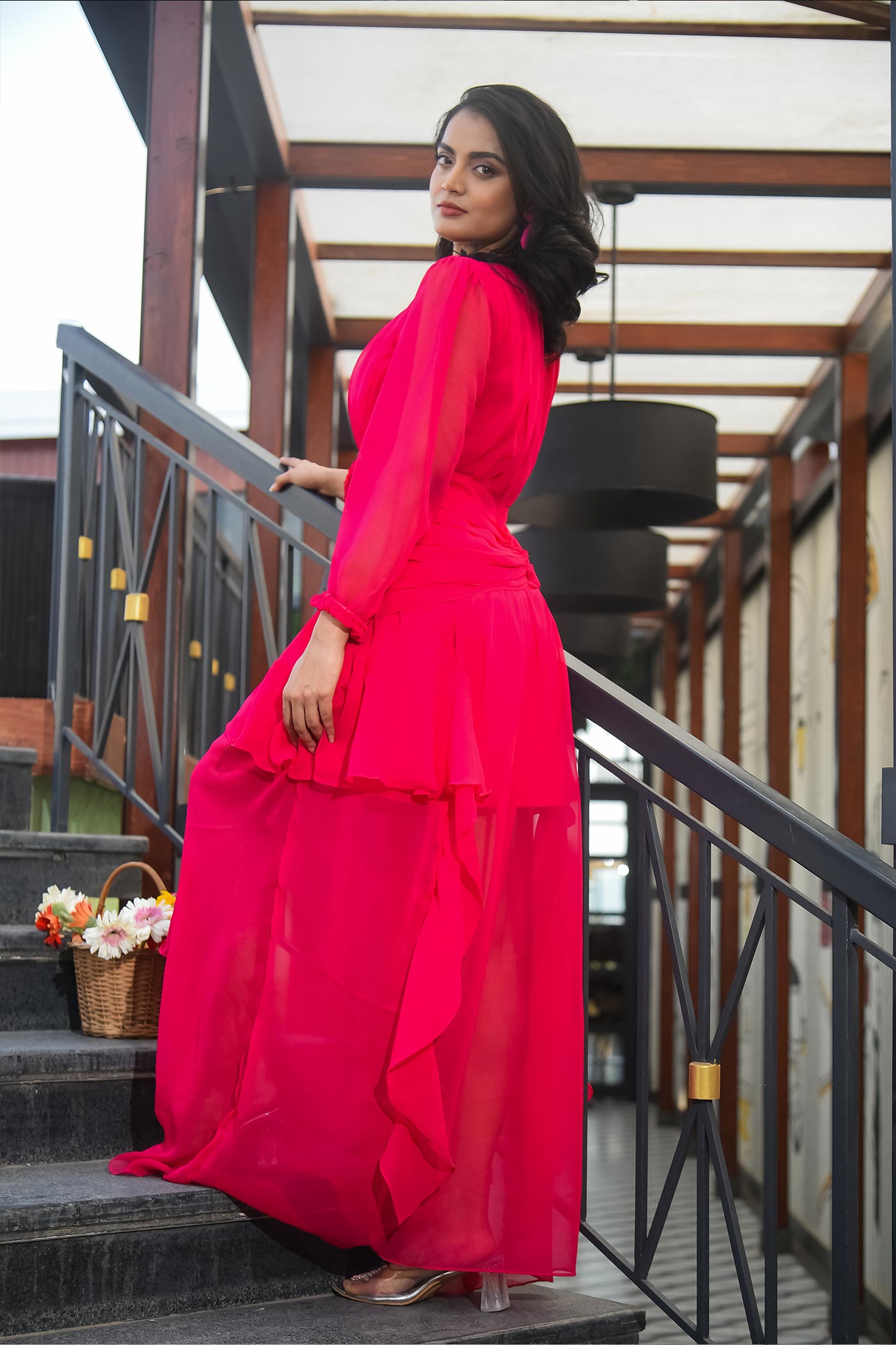 Chic Pink Desert Dress