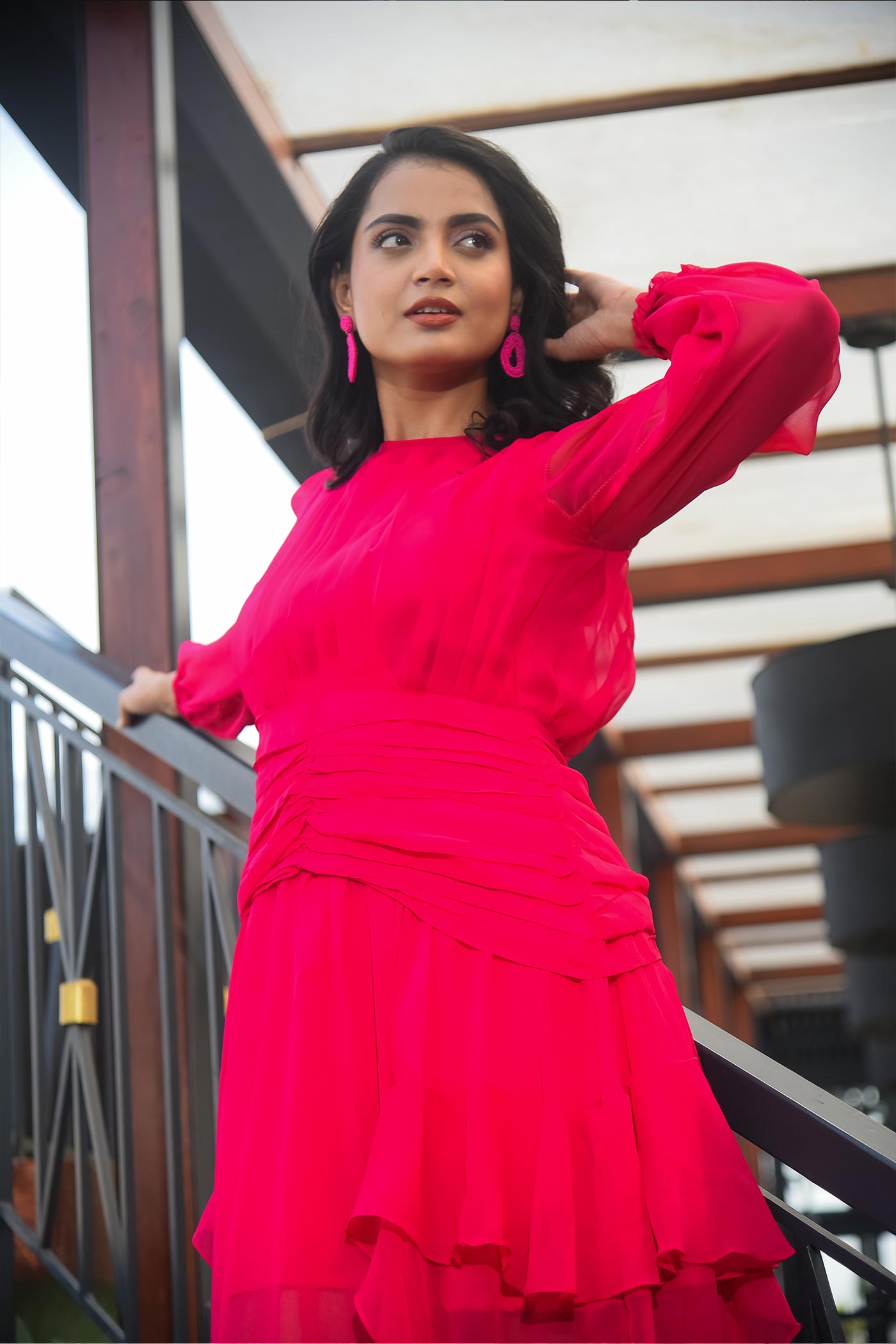 Chic Pink Desert Dress