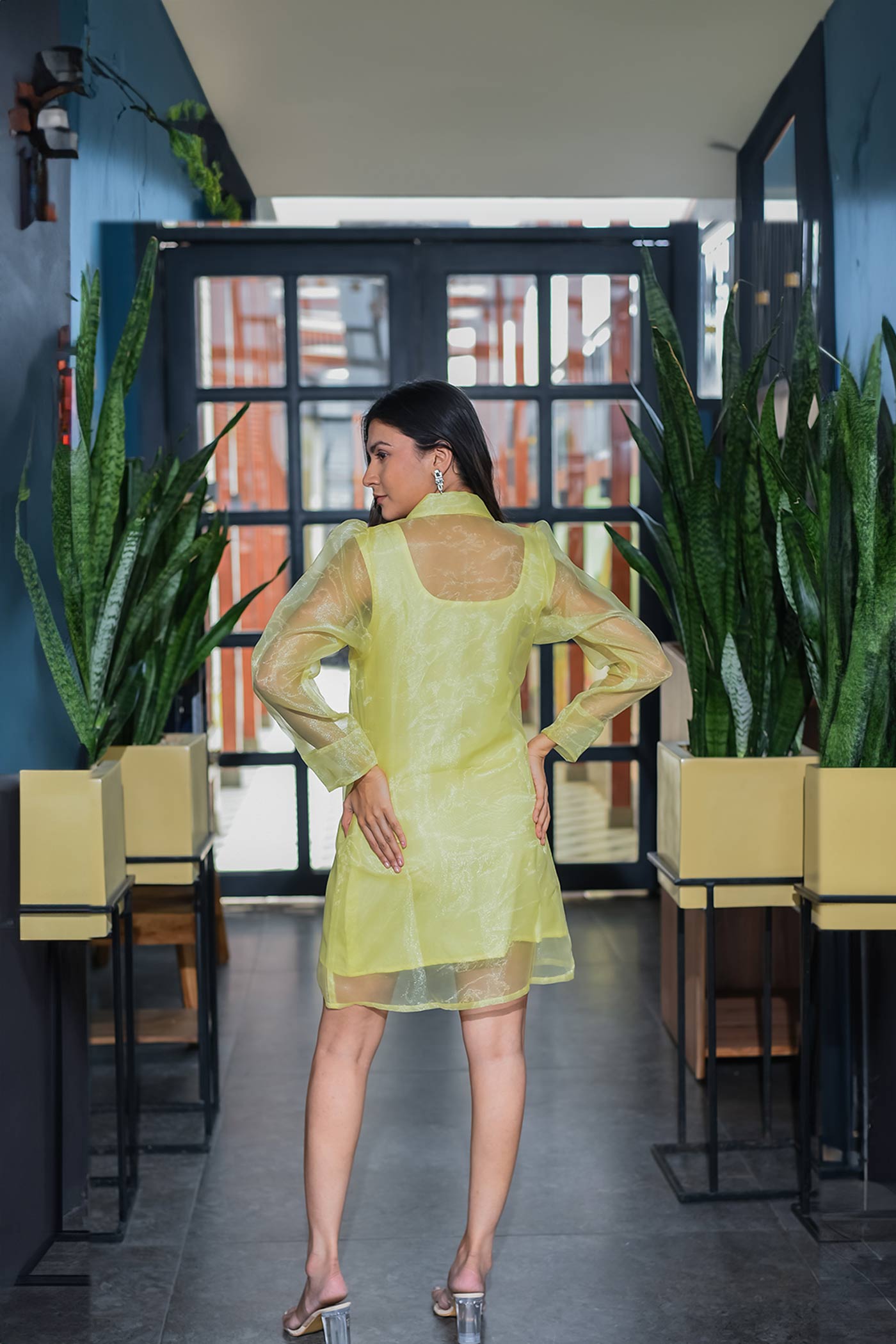 Easy Breezy Lemon Shirt Dress