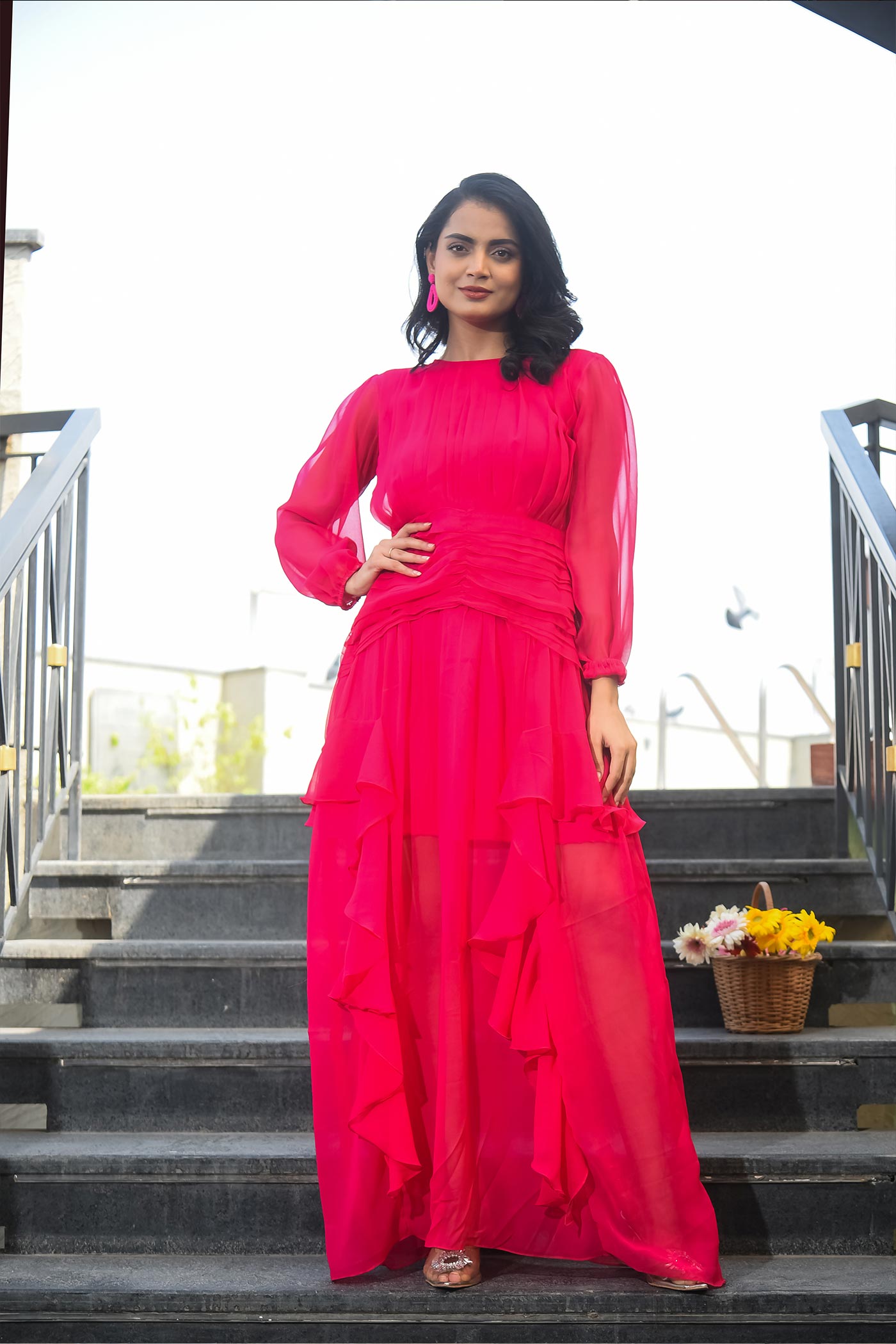Chic Pink Desert Dress