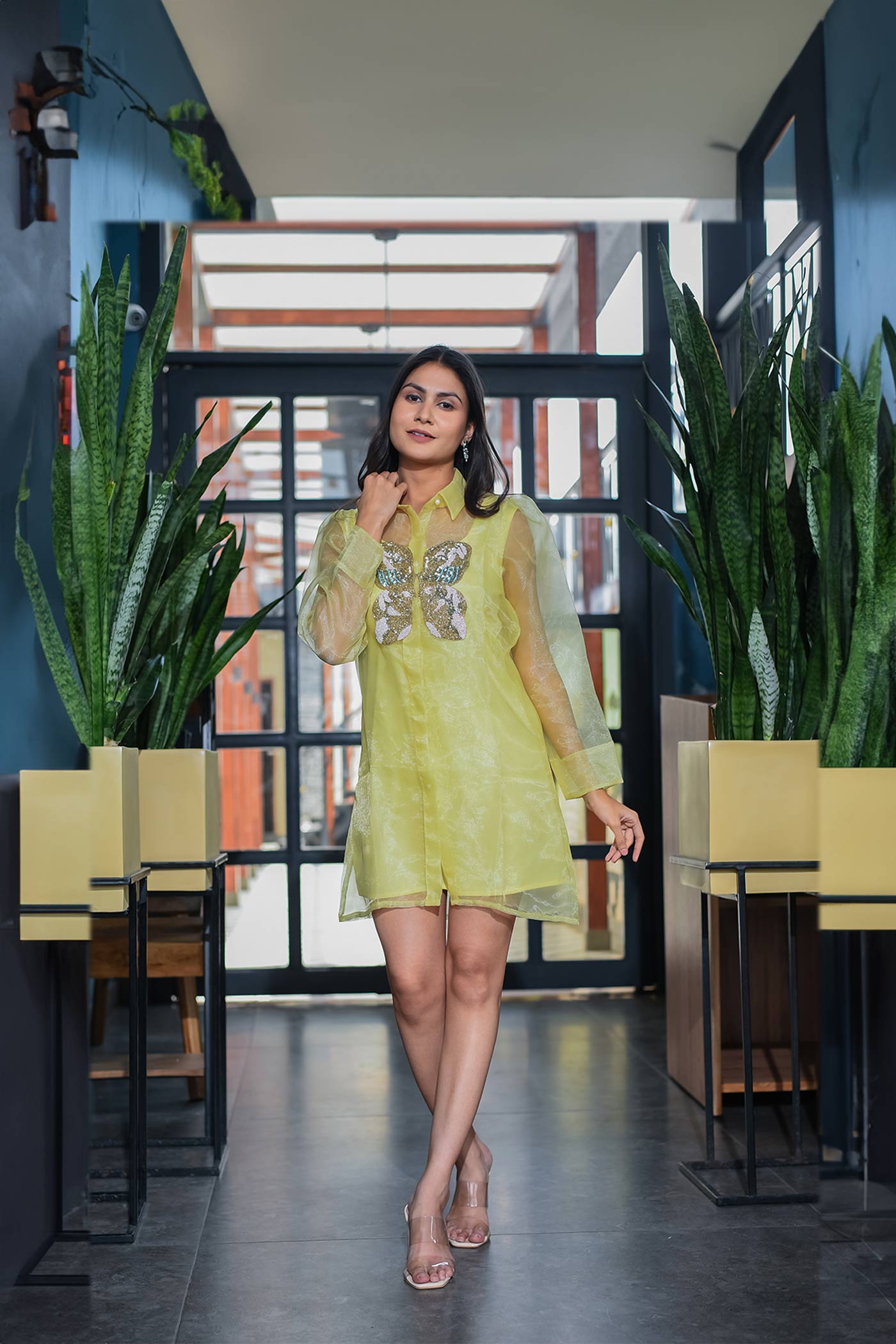 Easy Breezy Lemon Shirt Dress