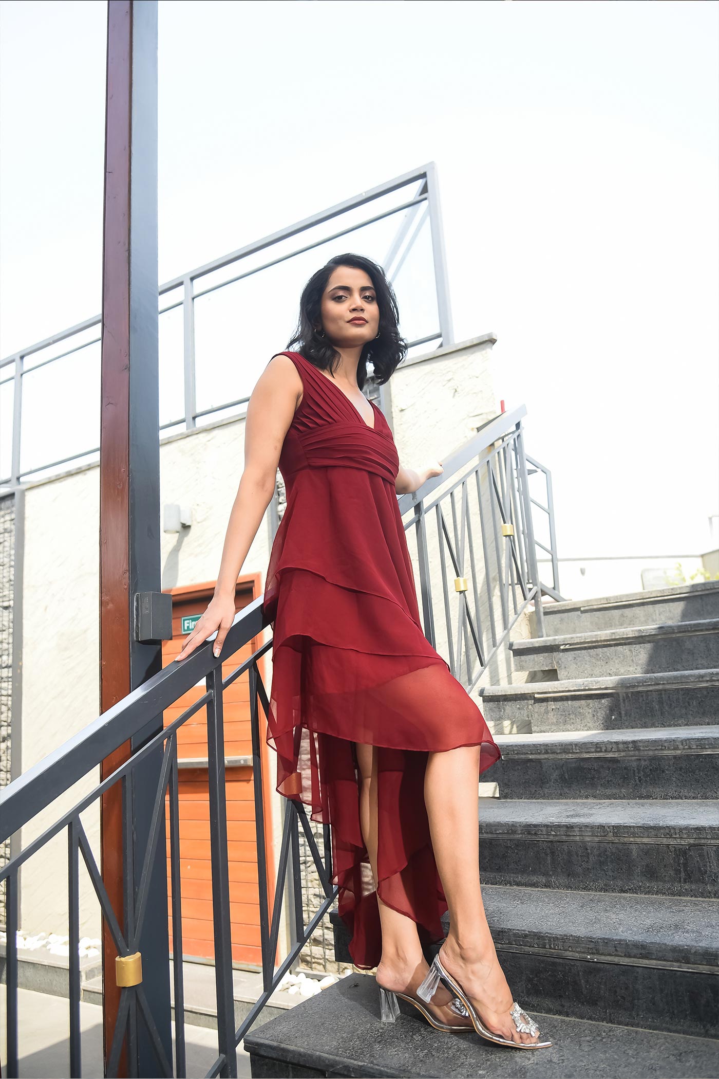 Bee Boldd Wine Resortwear Dress