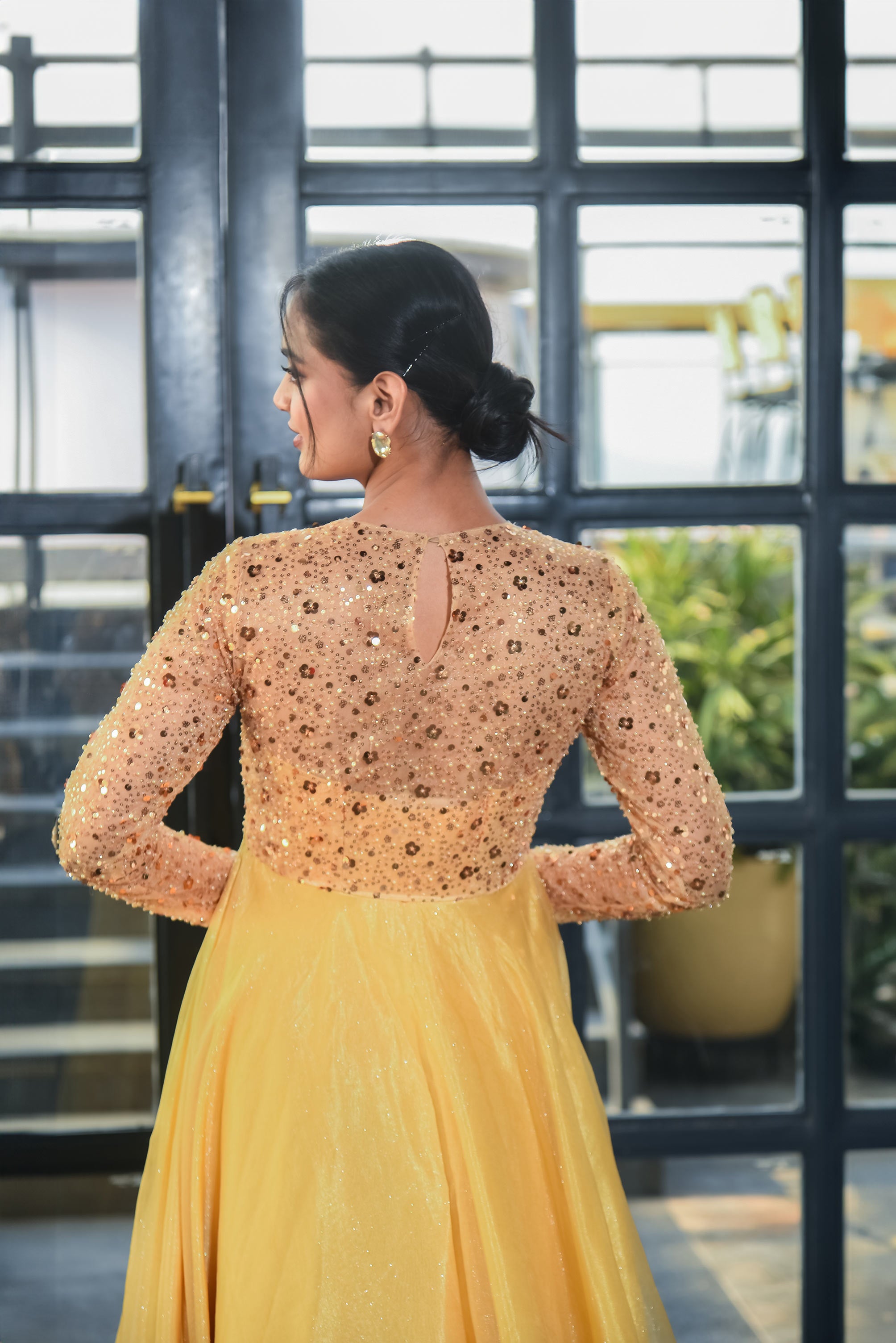 Golden Princess long sleeves Gown