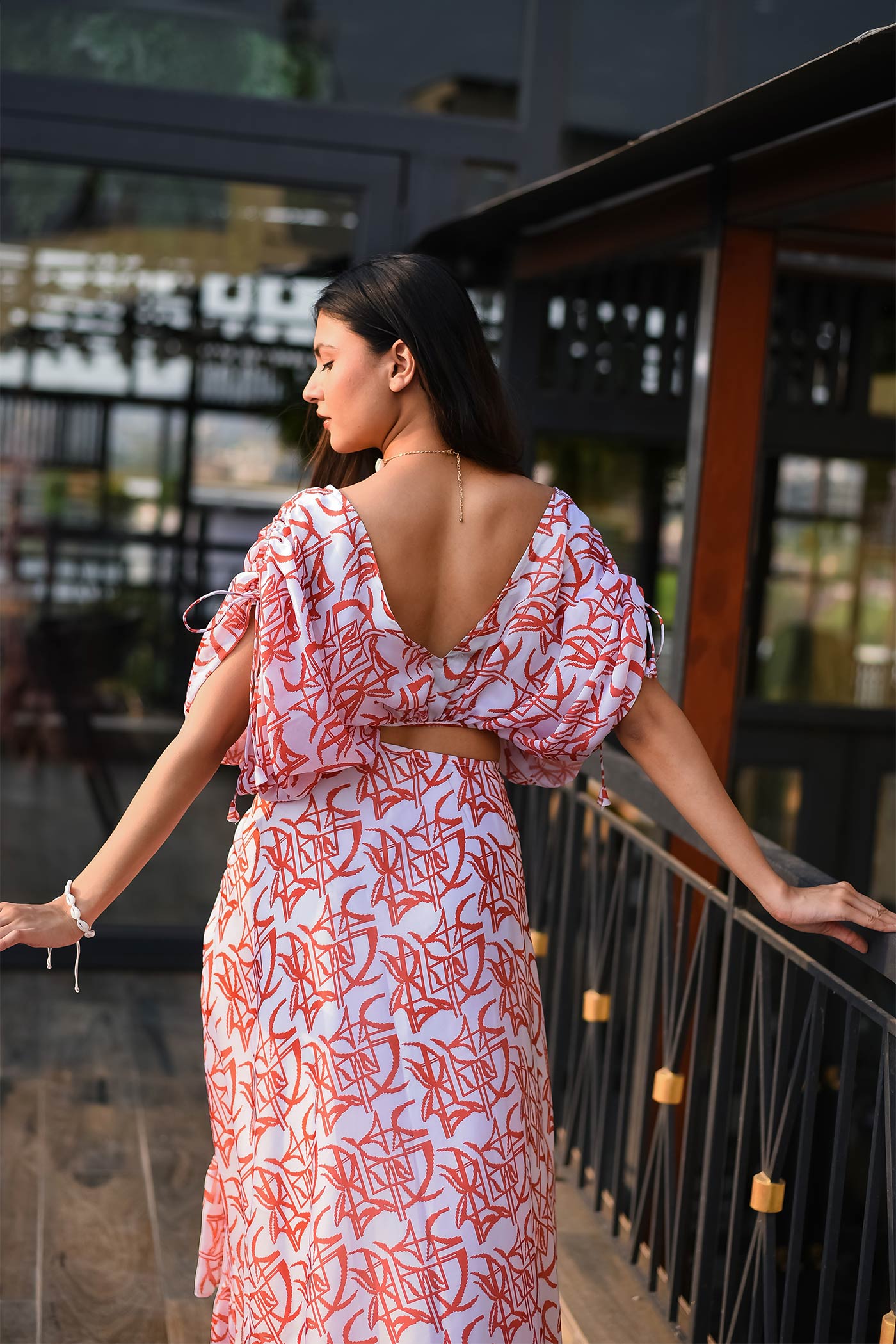 Seal Shell Printed Resortwear Dress