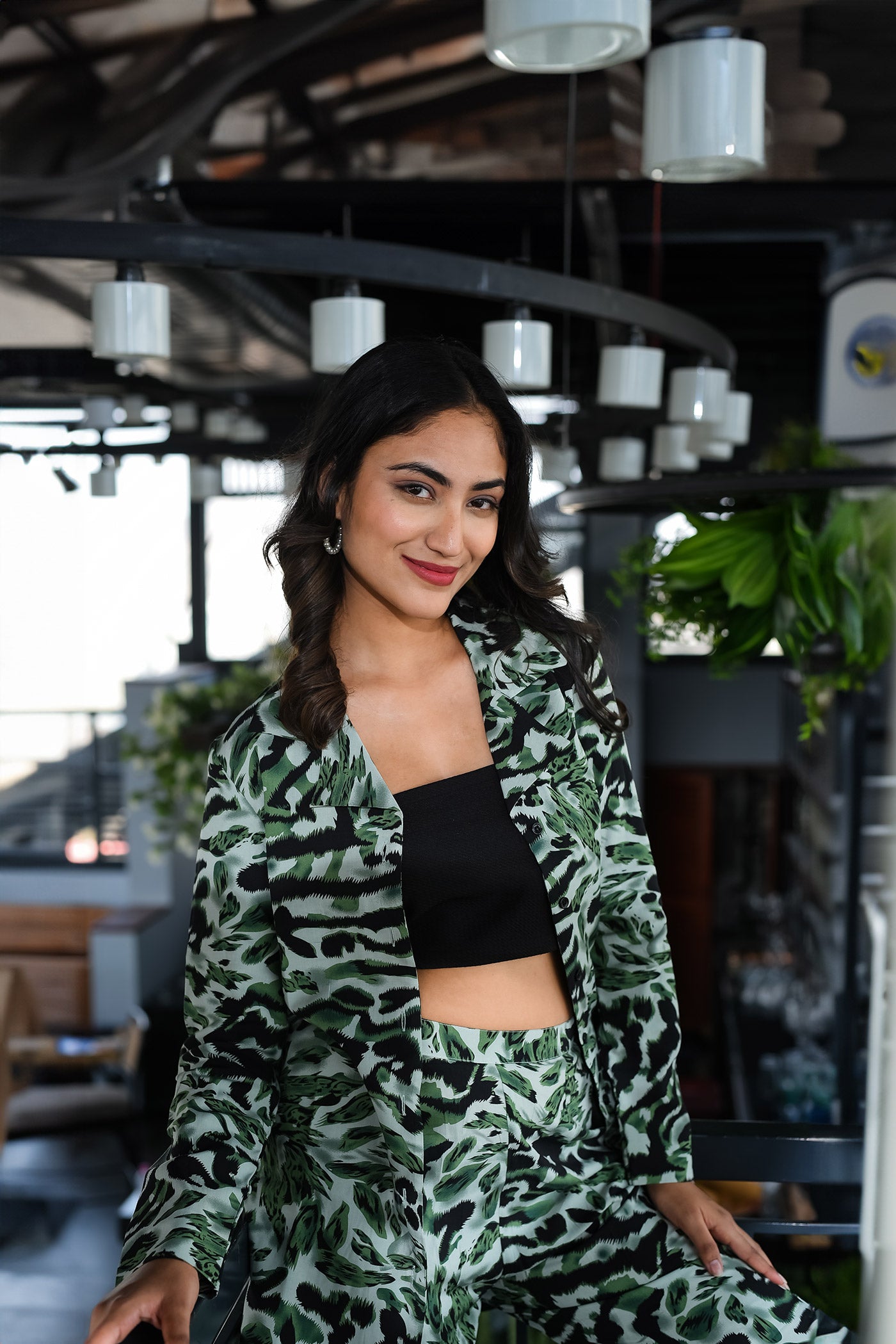 Green Animal Printed Coord set