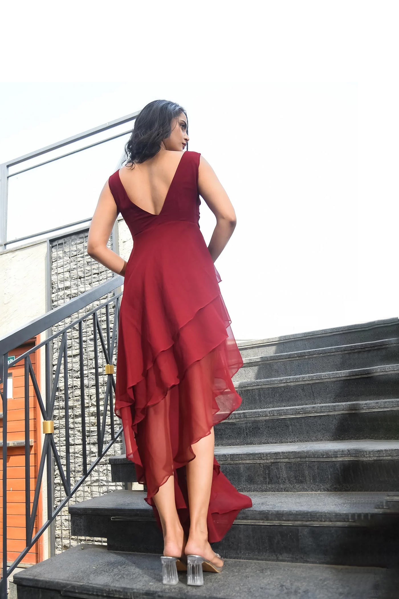 Bee Boldd Wine Resortwear Dress