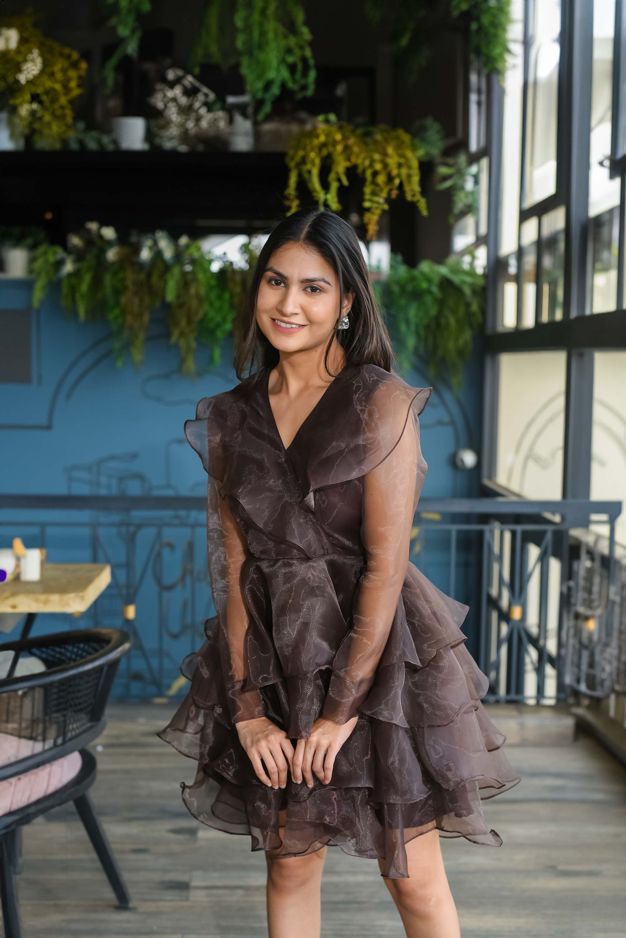 Cocacola Organza Frill Dress