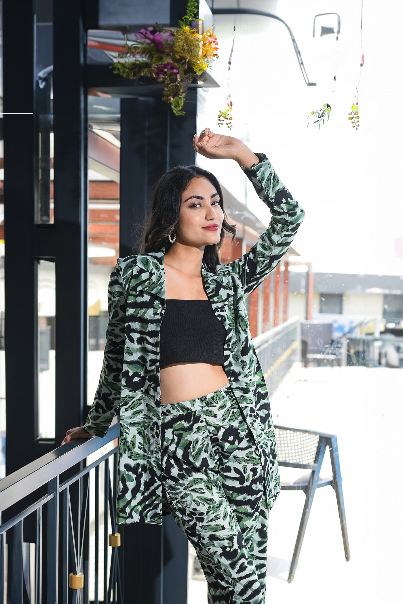 Green Animal Printed Coord set
