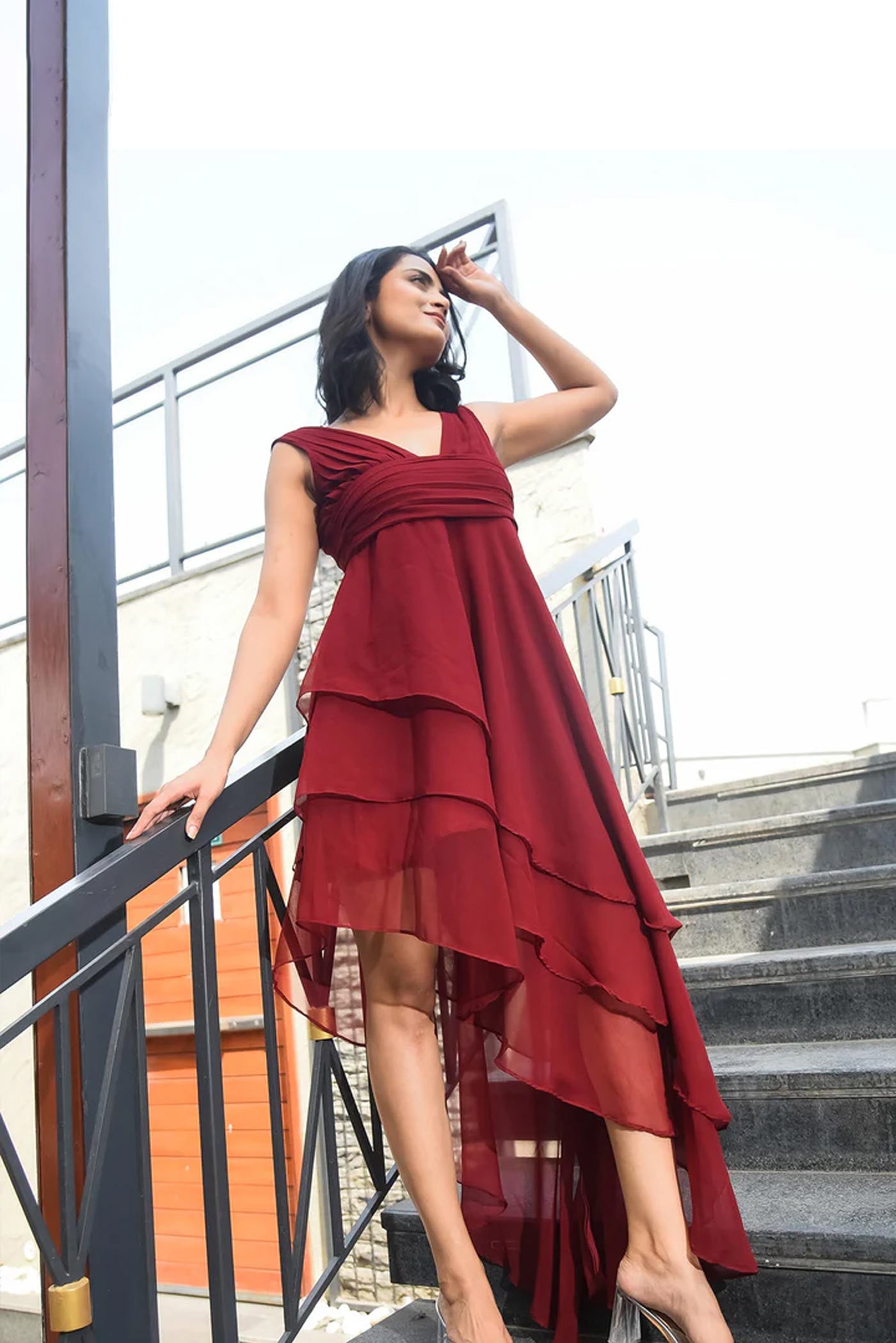 Bee Boldd Wine Resortwear Dress
