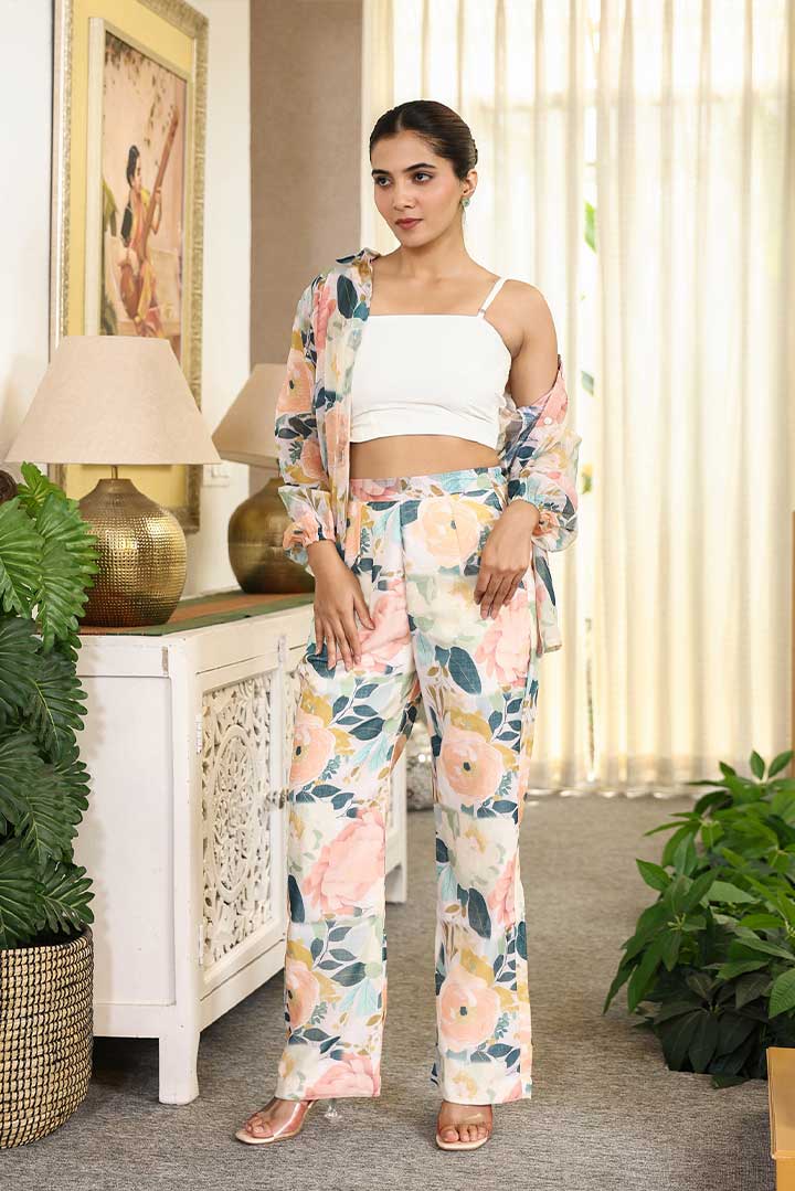 Creamish Summer Special Coord Set