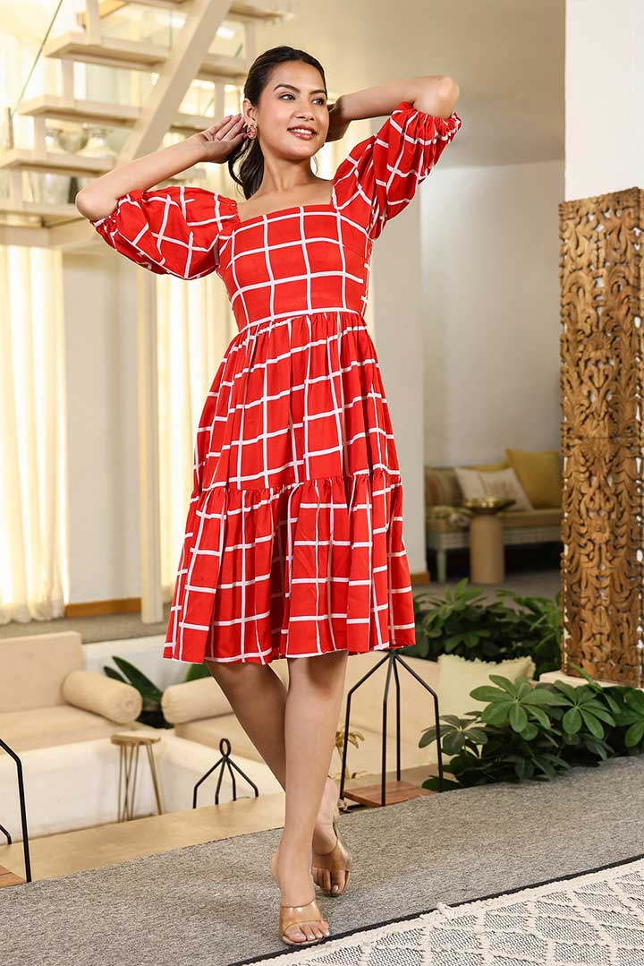 Flirty Red Mini Dress