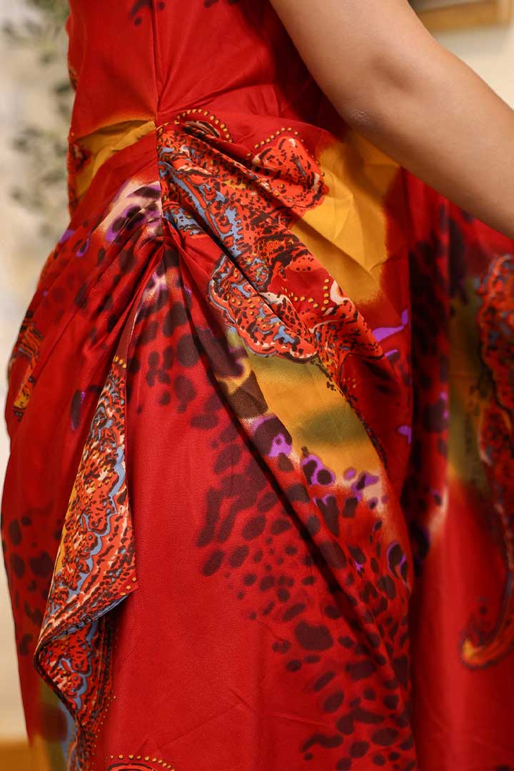 Glamorous printed one shoulder Dress